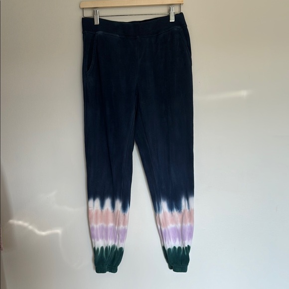 Wildfox Blue and Pink Tie-Dye Jogger Sweatpants - Picture 2 of 5